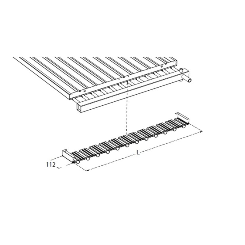 Deksel mellom varmestrips og fordeler DS-ST18-3-030