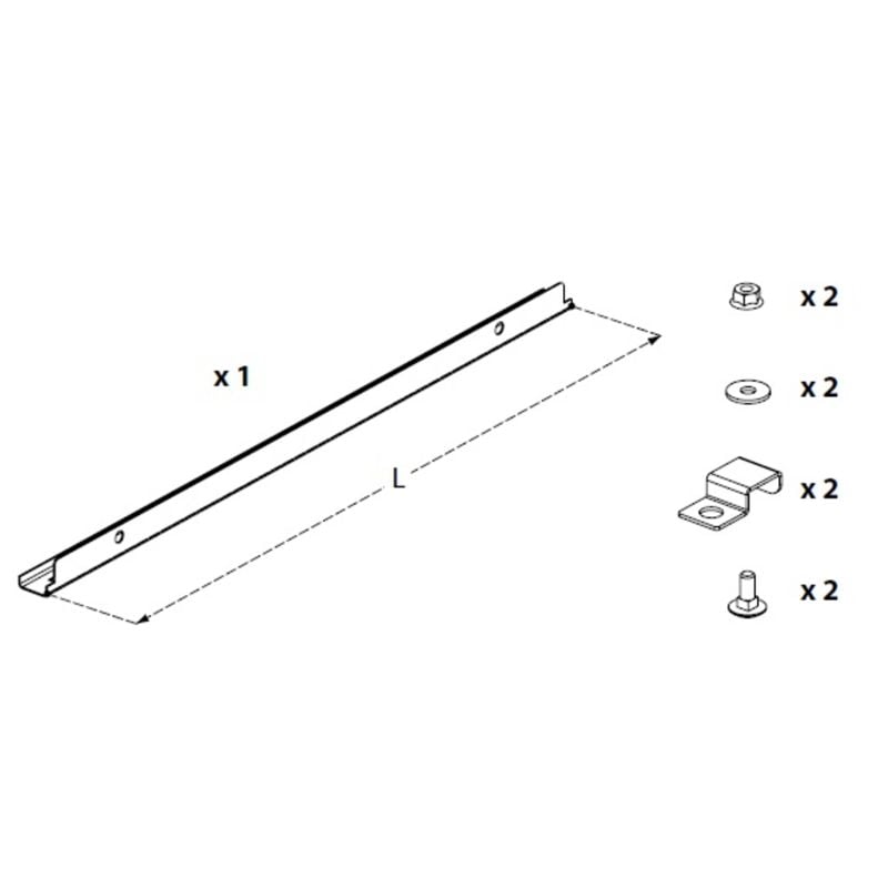 Ekstra oppheng for montering på varmestrips DS-ST18-030/DS-ST28-030