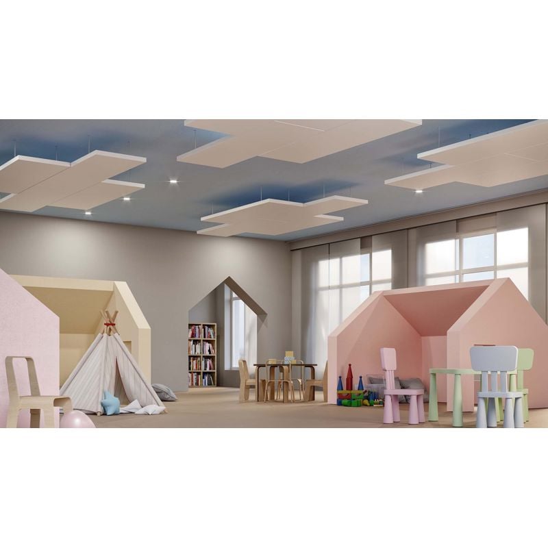 Inaktivt estetisk panel type P for systemhimling, 595 mm