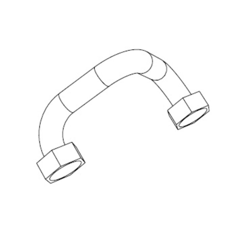 Endekobling i kobber for sammenkobling av Pulsar PS og WS i serie, 1/2" innv. gjenger