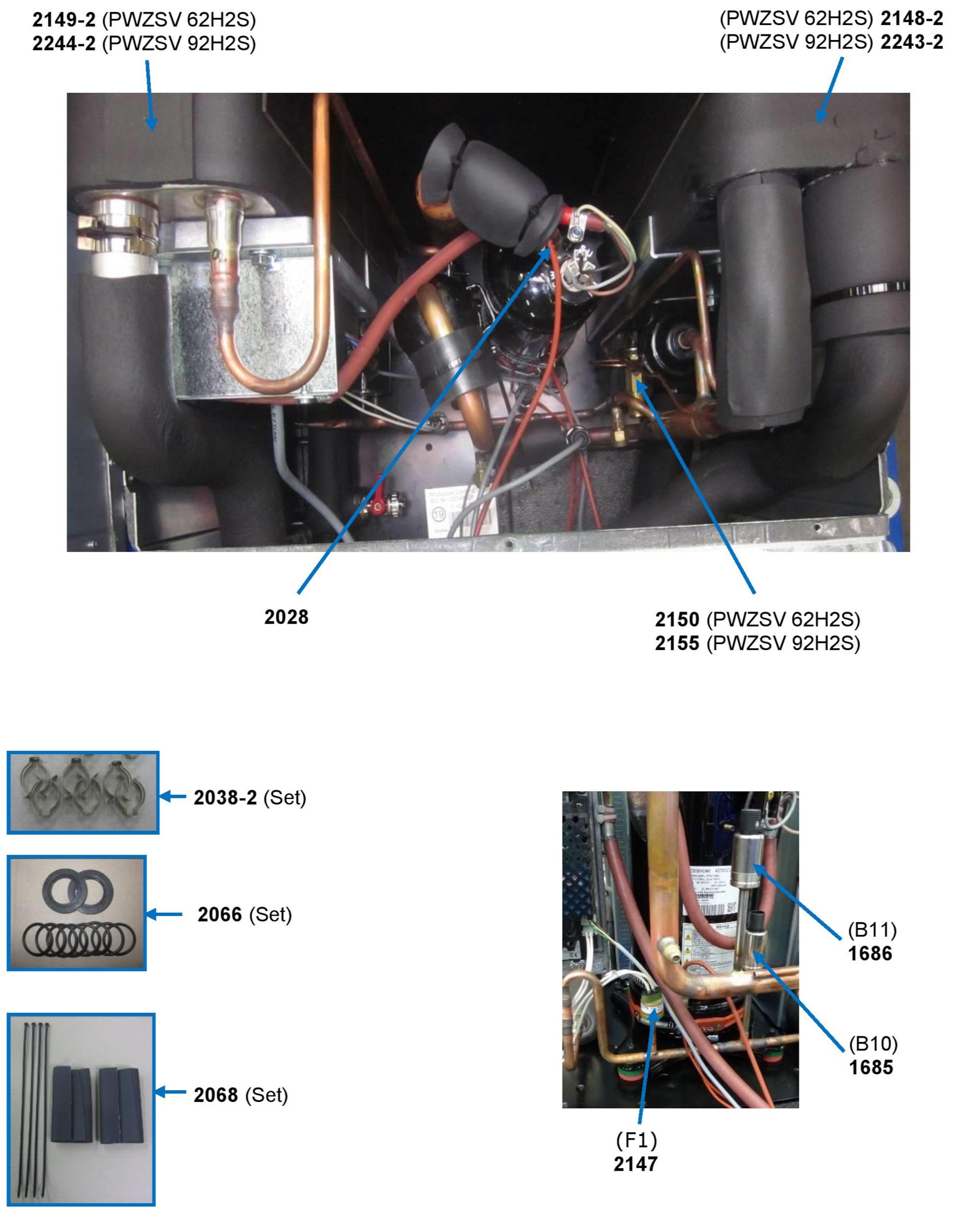 Alterra PWZSV 92H2S Inverter, 3~ 230 V, v&#230;ske-vann varmepumpe