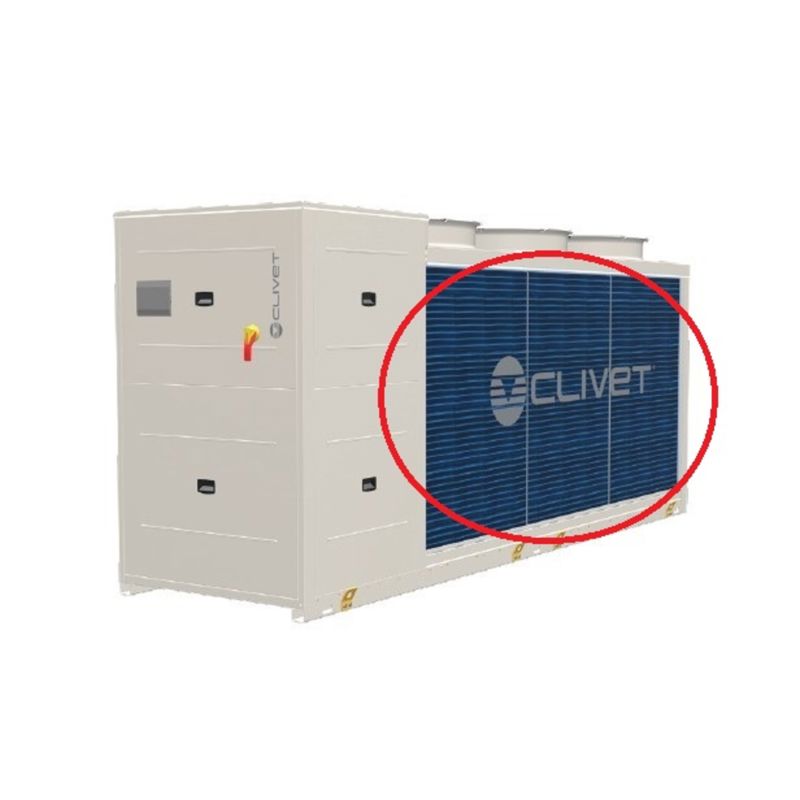 Lett korrosjonsbeskyttelse av luftkjølt veksler, CCCA, for Clivet WiSAN-YEE1 45.4 og 50.4