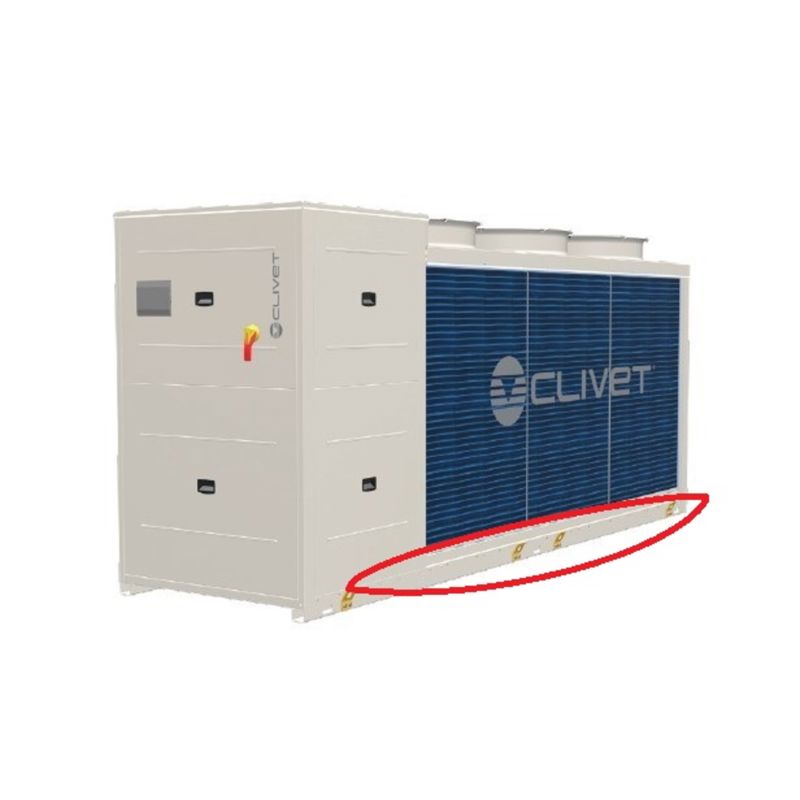 Dryppkar med varmekabel, TCDC, for Clivet WiSAN-YEE1 45.4, 50.4, 55.4 og 60.4