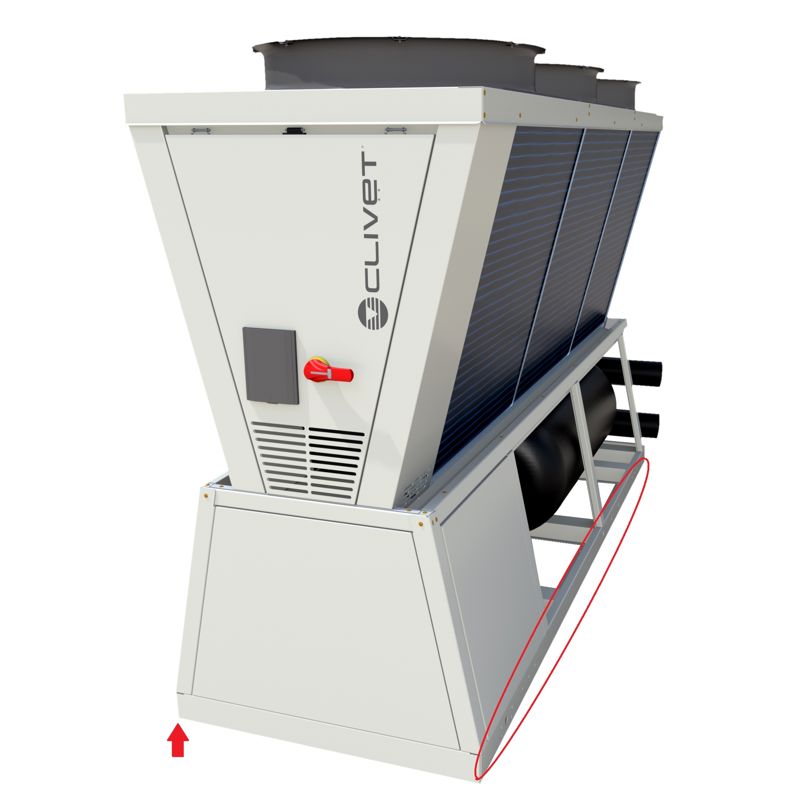 Vibrasjonsdempere, AVIBX, for Clivet WiSAN-P 14.1, 16.1, 18.1, 19.1, 20.1, 25.2 og 30.2