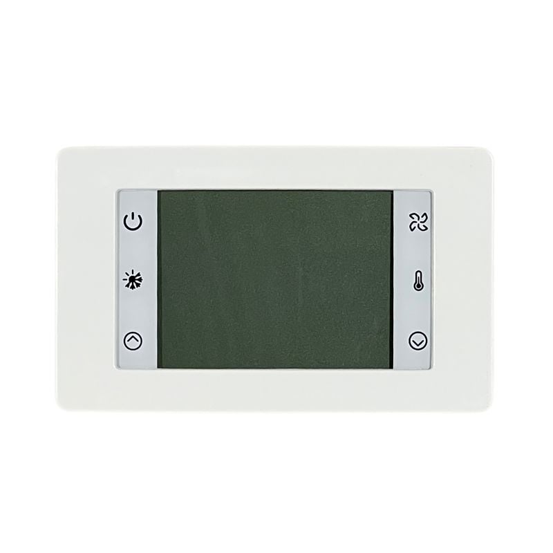 Clivet HID-T2/T3, LCD Veggtermostat, Av/På, 3-trinns viftehastighet og man. veksling sommer- og vint