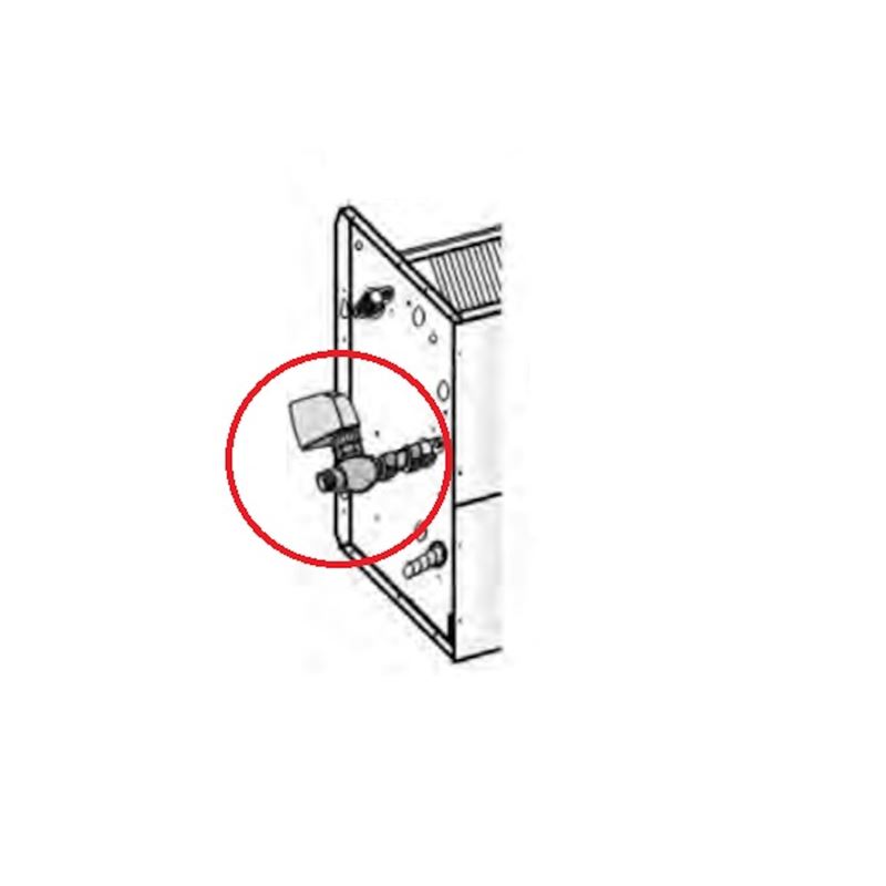 2-veis ventilsett, Av/P&#229;, For ELFOSpace st&#248;rr. 003.0-051.0 2-r&#248;rs