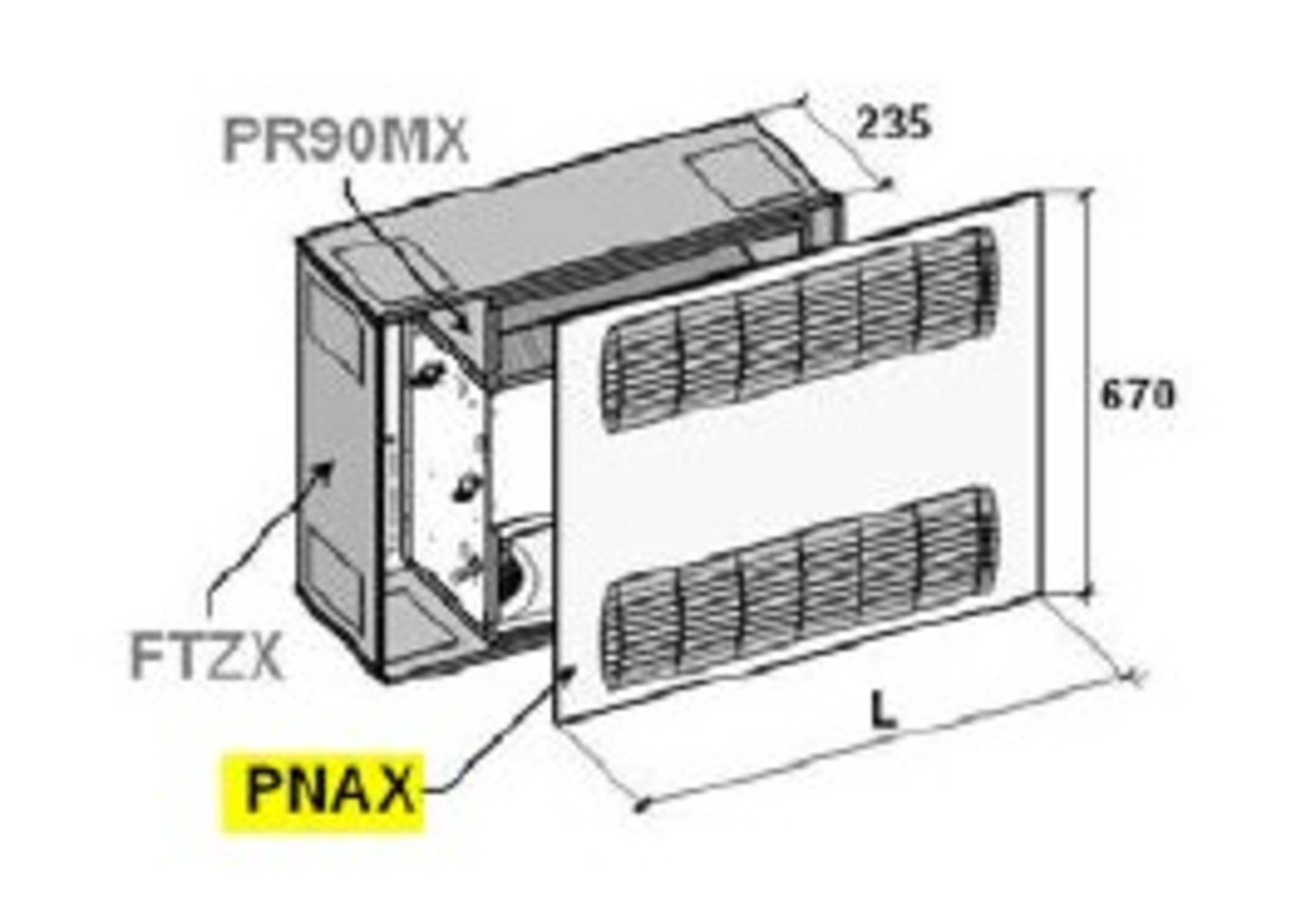 ElfoSpace PNAX lakkert frontdeksel for størrelse 011.0-015.0