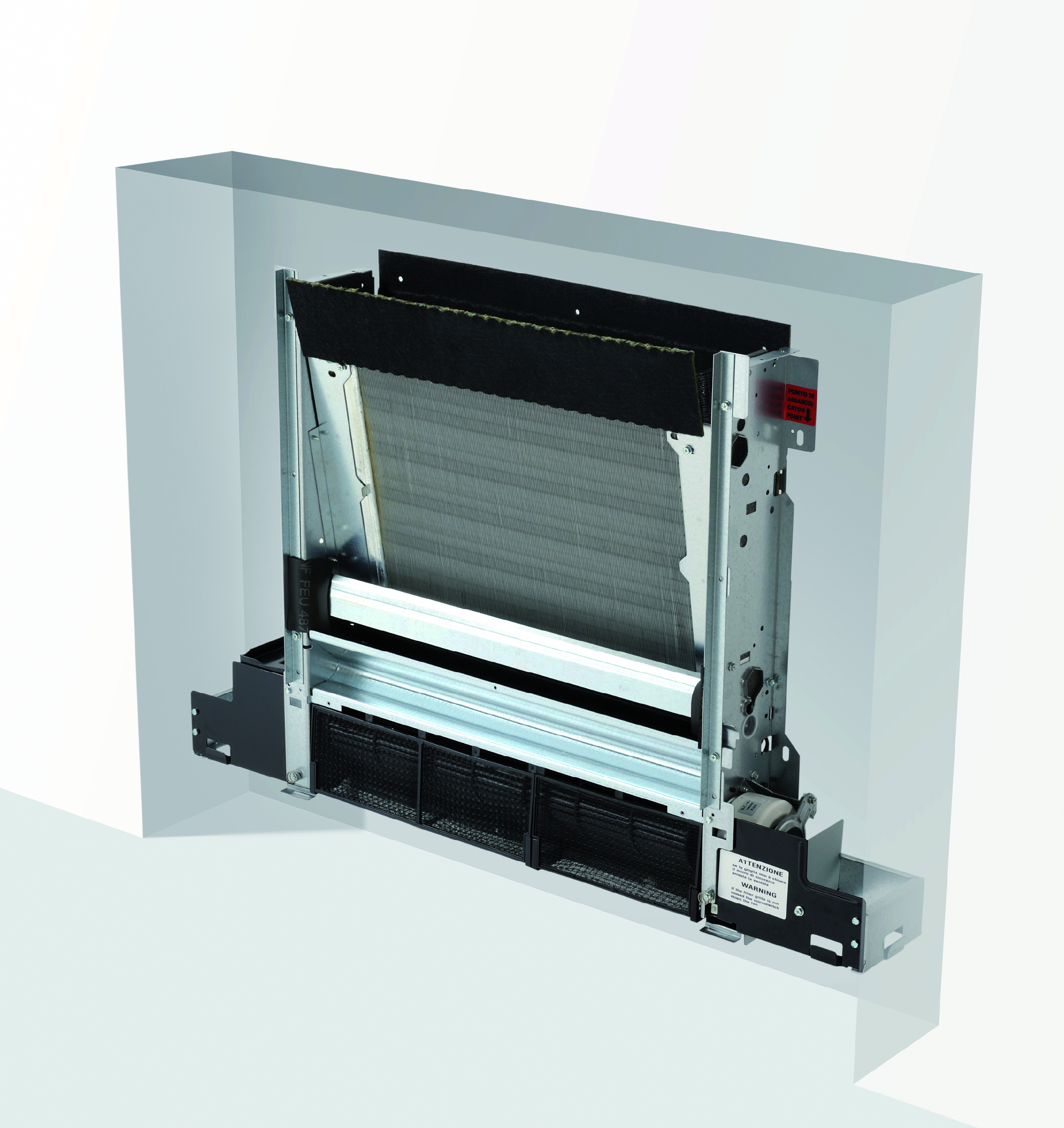 ELFORoom2 003.0 viftekonvektor, 2-rørs, innebygget utførelse, venstretilkobling, SC3V