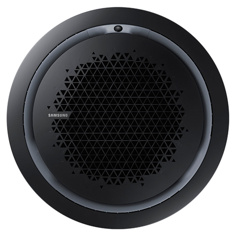 Panel 360° Cassette Fascia Exposed, svart, rund