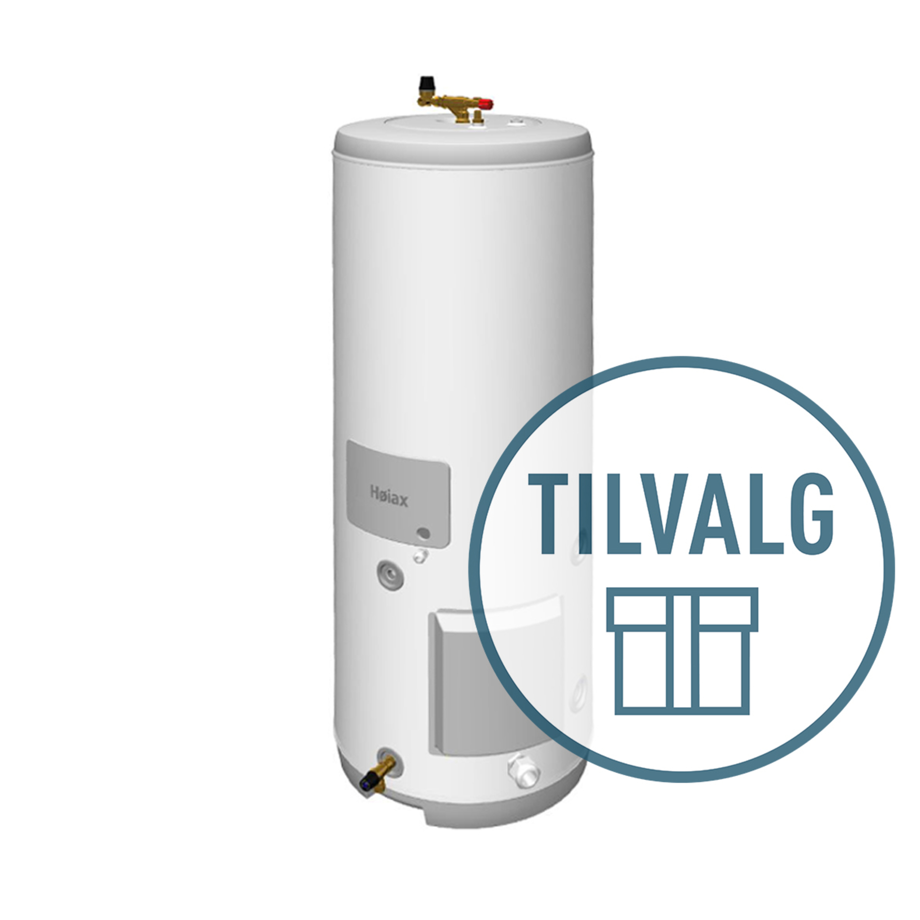 Tilvalgspakke Høiax EQ 300 dobbeltmantlet varmtvannsbereder, for Samsung EHS 6/9 kW