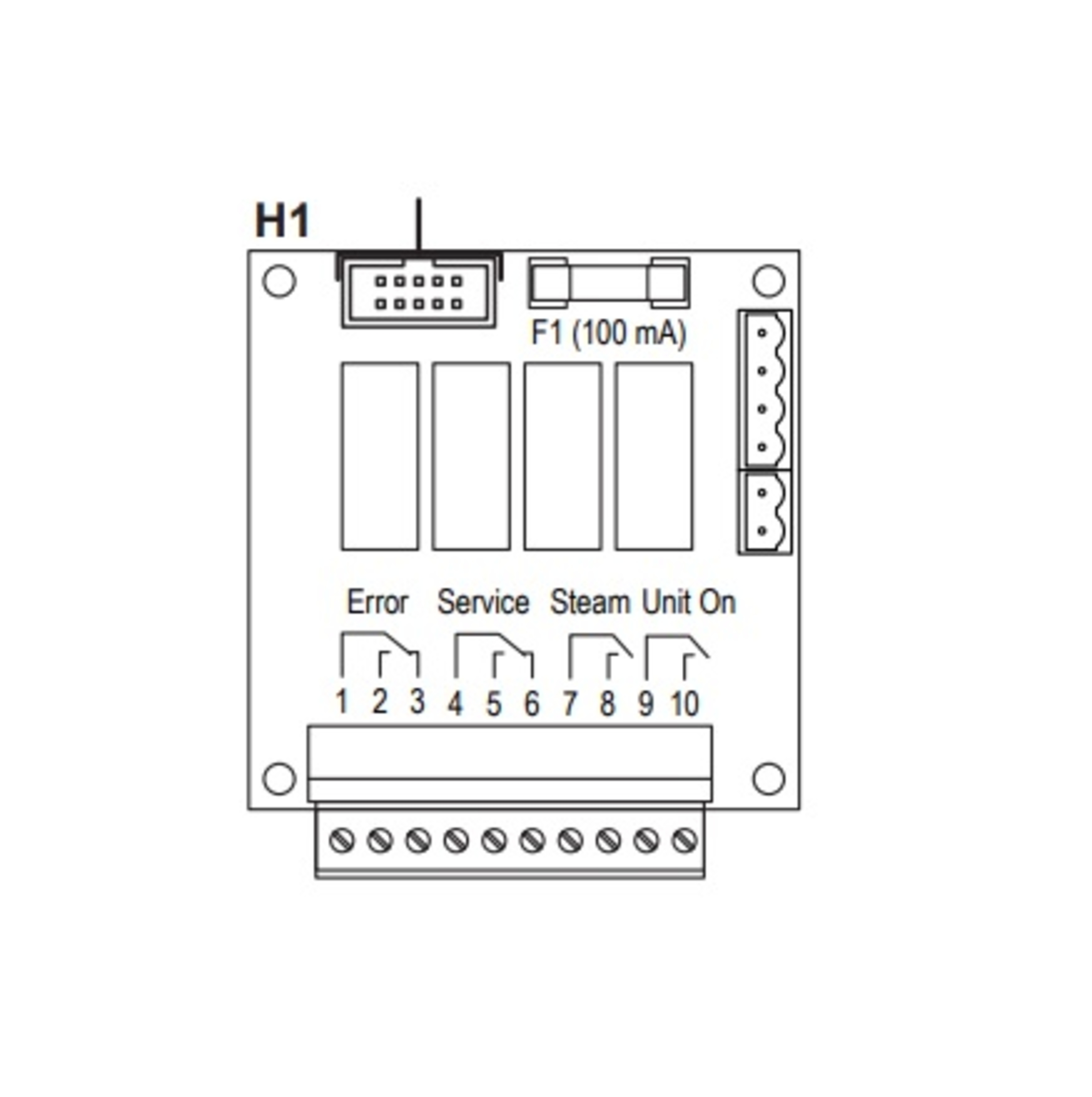 Tilleggskort, fjernstyring og feil-indikator, for Condair EL