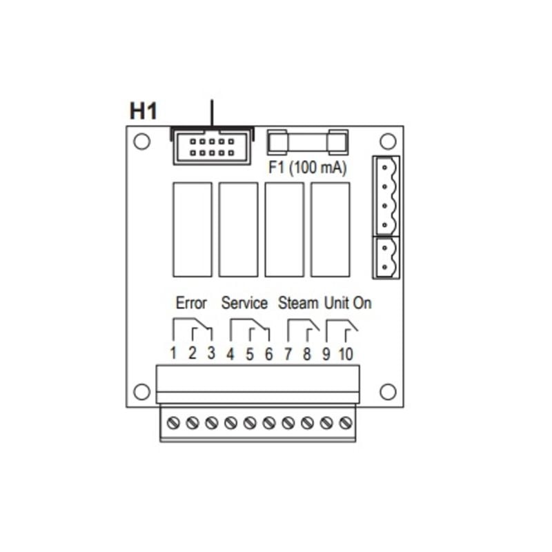 Tilleggskort, fjernstyring og feil-indikator, for Condair EL