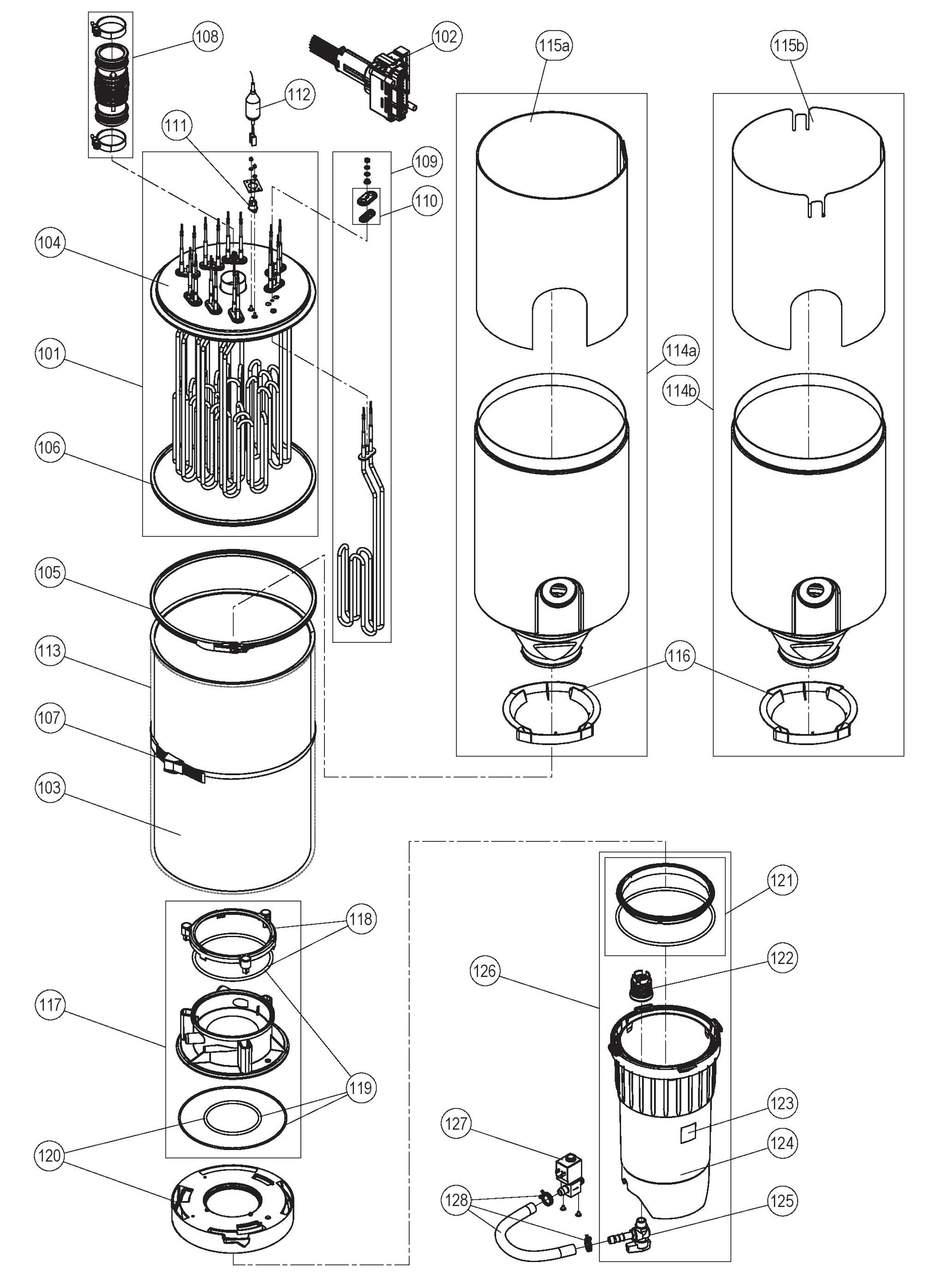 RS 5 dampbefukter, 3~ 230 V