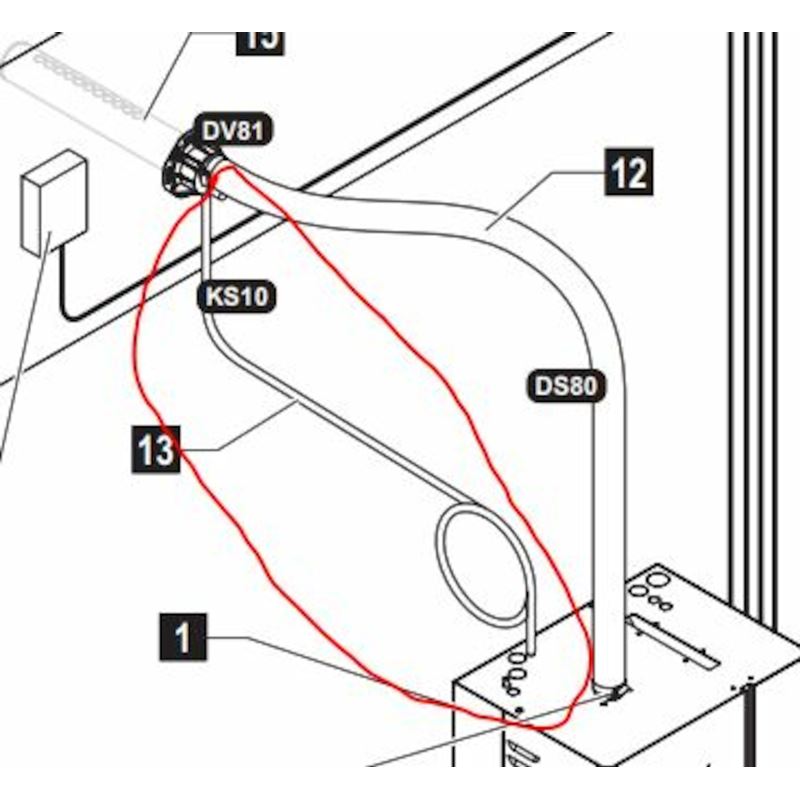 KS10  kondensslange 12/8 mm - pris per meter