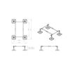 Big Foot Rammestativ 1,0 x 1,2 m, for 2 utedeler