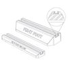 Big Foot Fix-It Fot 400, H 95 x L 400 x B 180 mm, i vibrasjonsdempende gummi