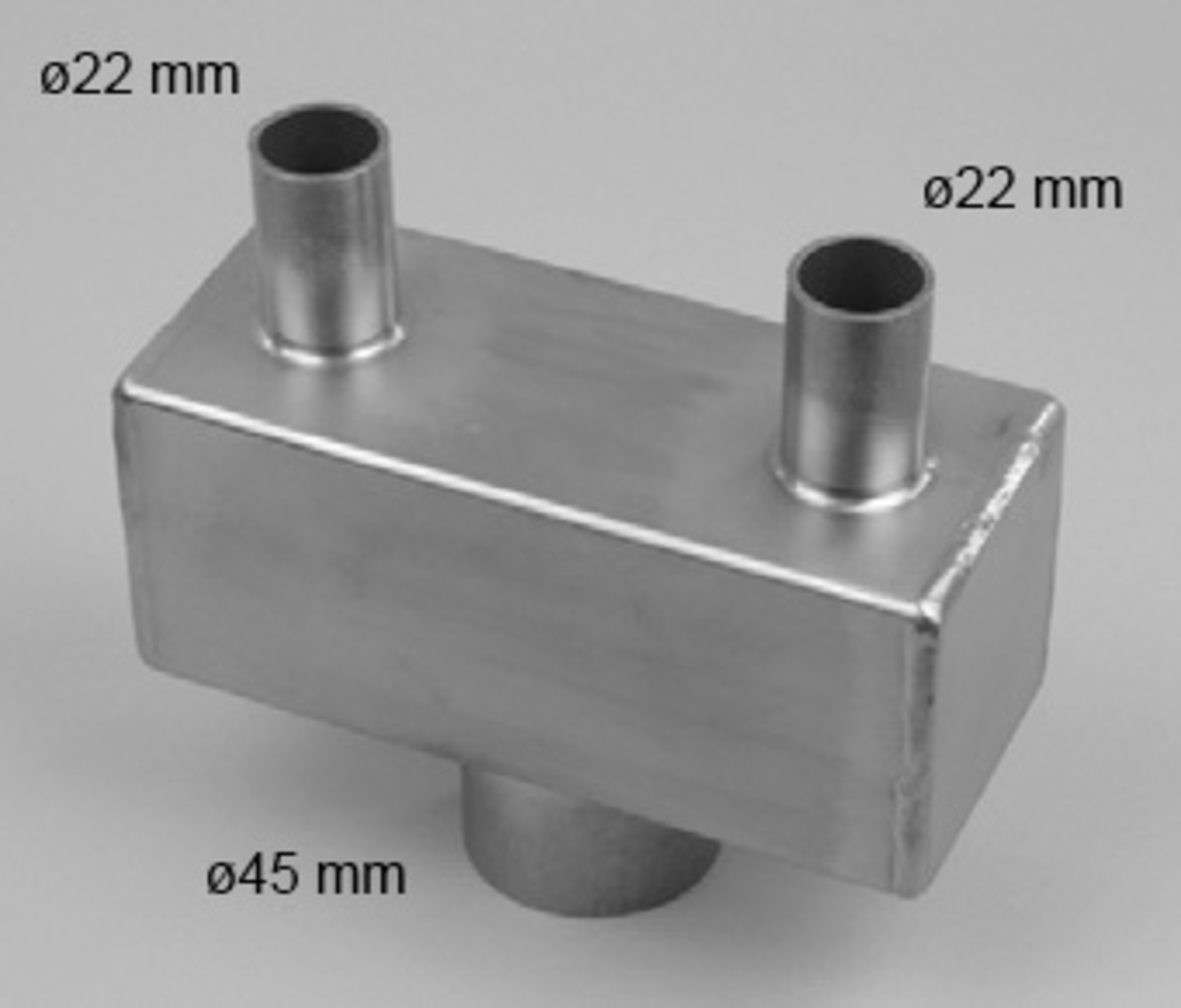 DSV 345 dampfordeler fra 45 mm til 2 x 22 mm