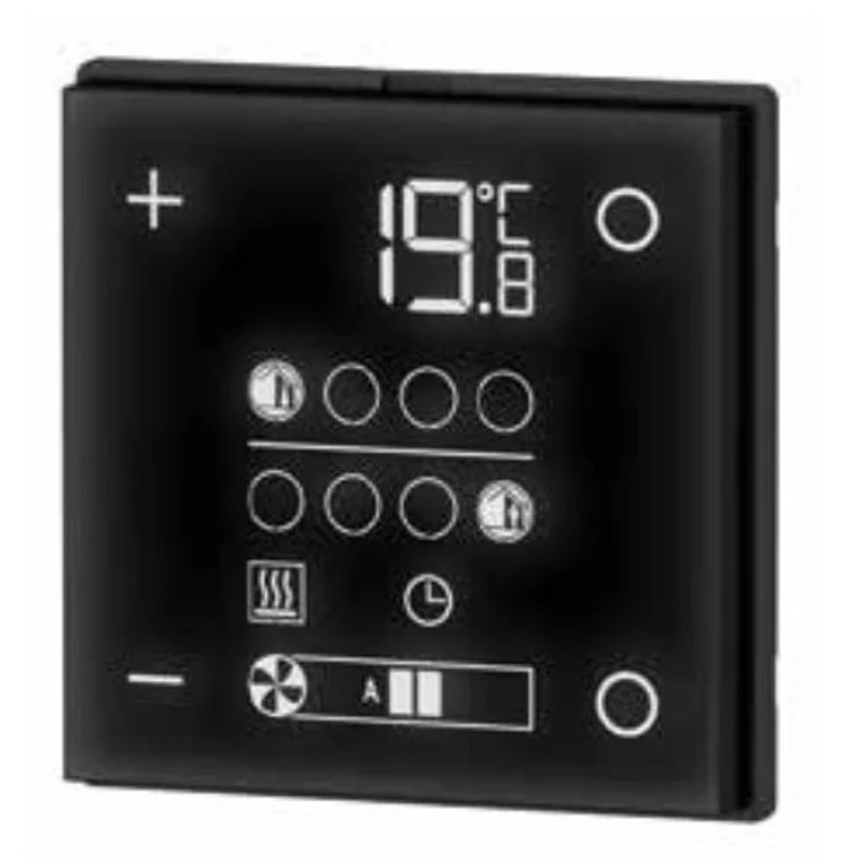 WM-KNX styrepanel med elektronisk termostat og sommer/vinterbryter