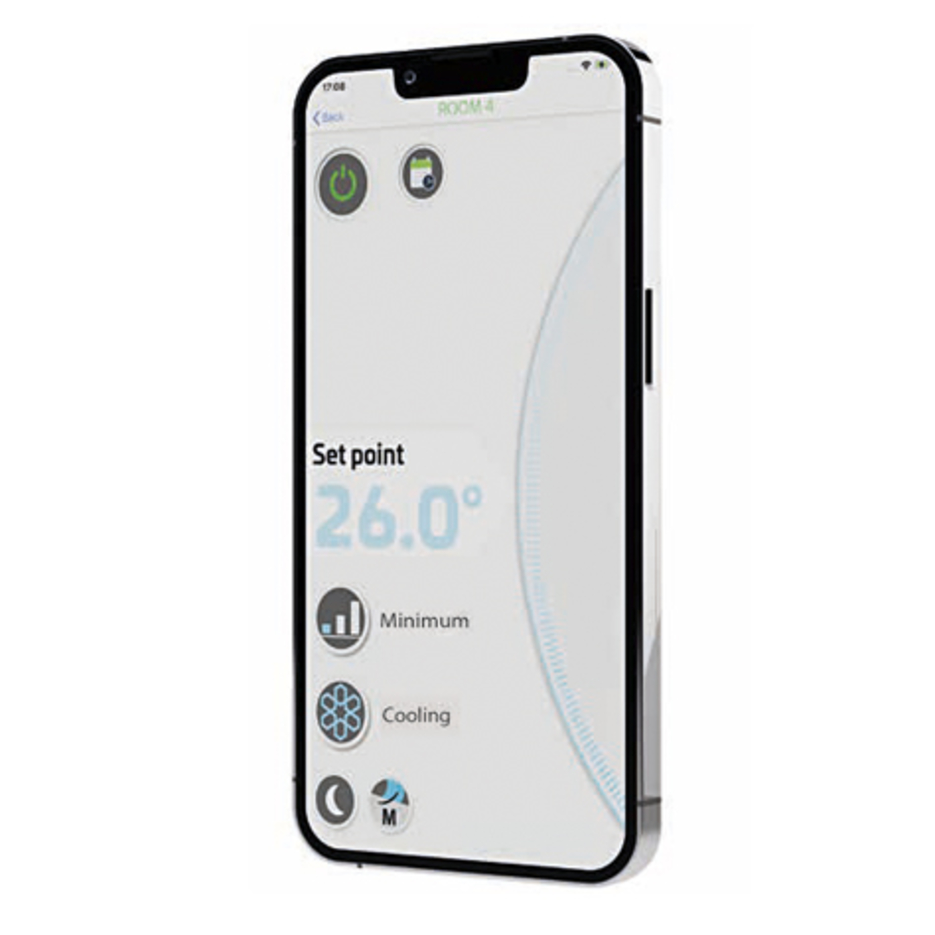 Carisma Fly 1 CVP-TA-2V viftekonvektor m/ IR-fjernkontroll og wifi for appstyring
