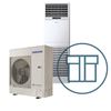 CAC PAC 100 gulvmodell, systempakke luft-luft varmepumpe