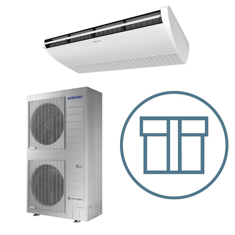 CAC Big Ceiling 160, R410a, systempakke luft-luft varmepumpe