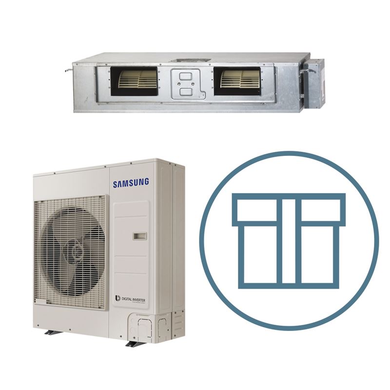CAC MSP Duct 120 kanalmodell, systempakke luft-luft varmepumpe