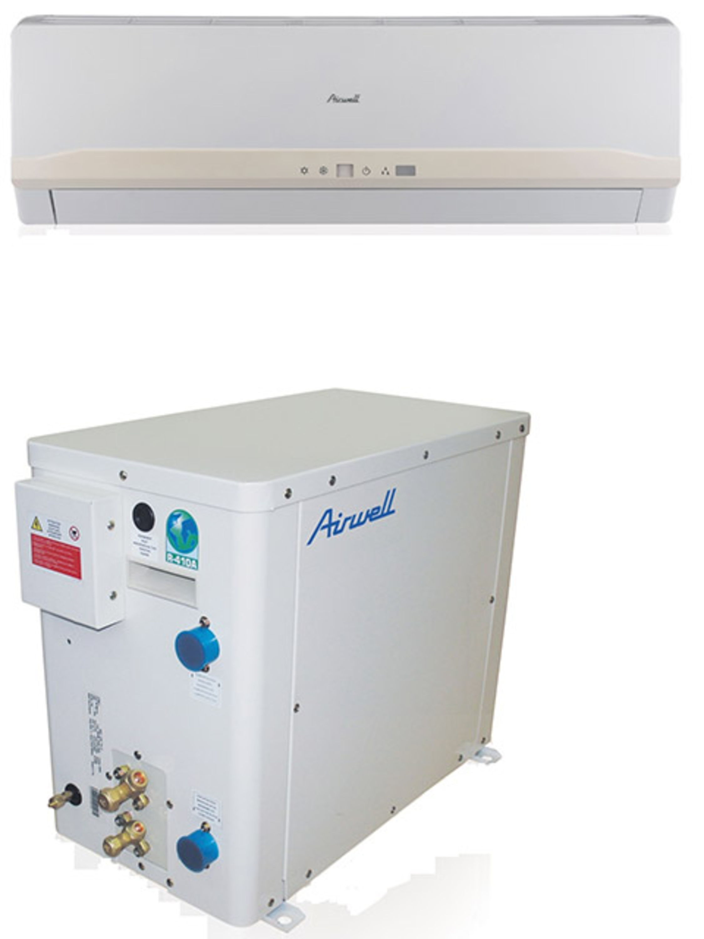 HHF 9 høy vegg med GCAO 9N vannkjølt split aircondition