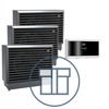 3 stk. EcoAir 720M Inverter med EcoLogic L, 3~ 400 V systempakke luft-vann varmepumpe