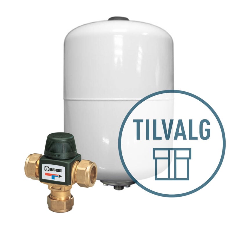 Tilvalgspakke kaldt/varmtvann med ekspansjonskar for PWZSV 62-162