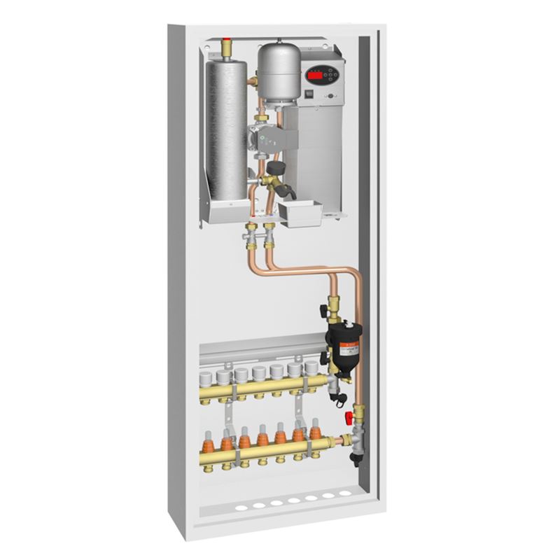 Boligsentral G2, 6kW, 3~ 400 V, 3 kurser med topmeter