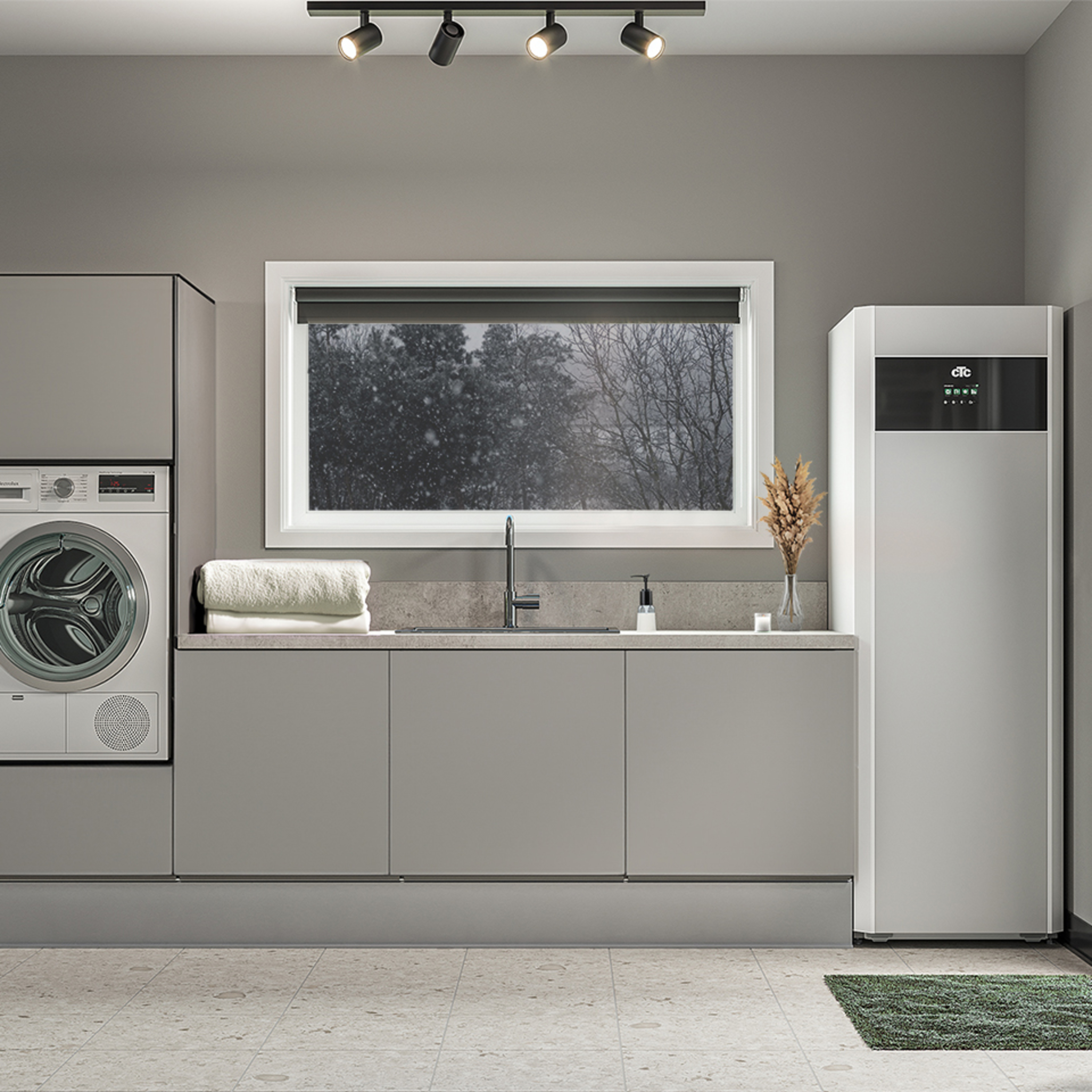 CTC GSi 608 Inverter, 3~ 400 V væske-vann varmepumpe