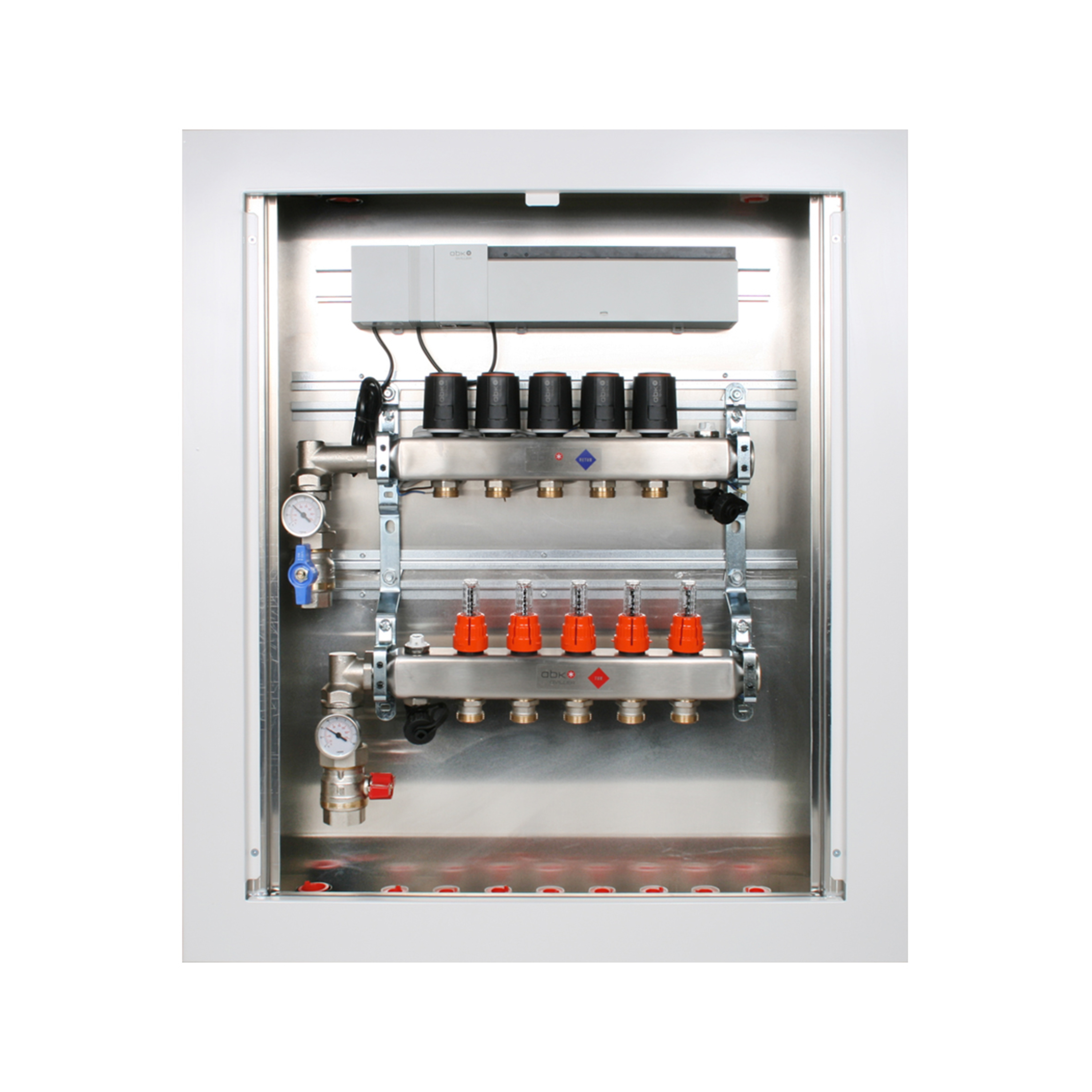 Gulvvarmeskap for vannbåren gulvvarme