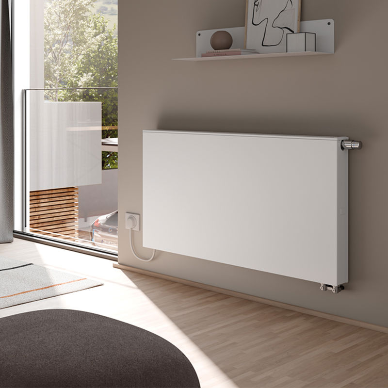 X-flair Plan K radiator m/ vifte 22, H 559 x L 605 mm