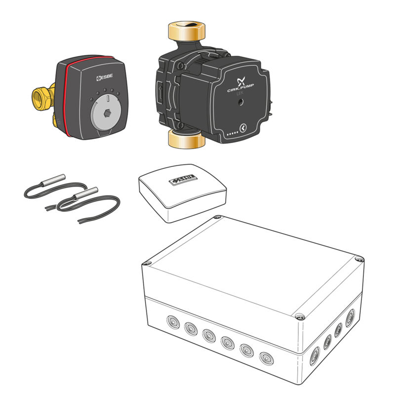 ECS 40 shuntgruppe for gulvvarme < 80 m²