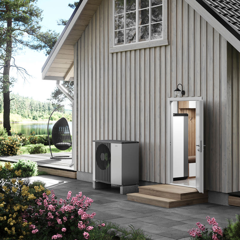 F2120-8 Inverter, 1~ 230 V luft-vann monoblokk varmepumpe