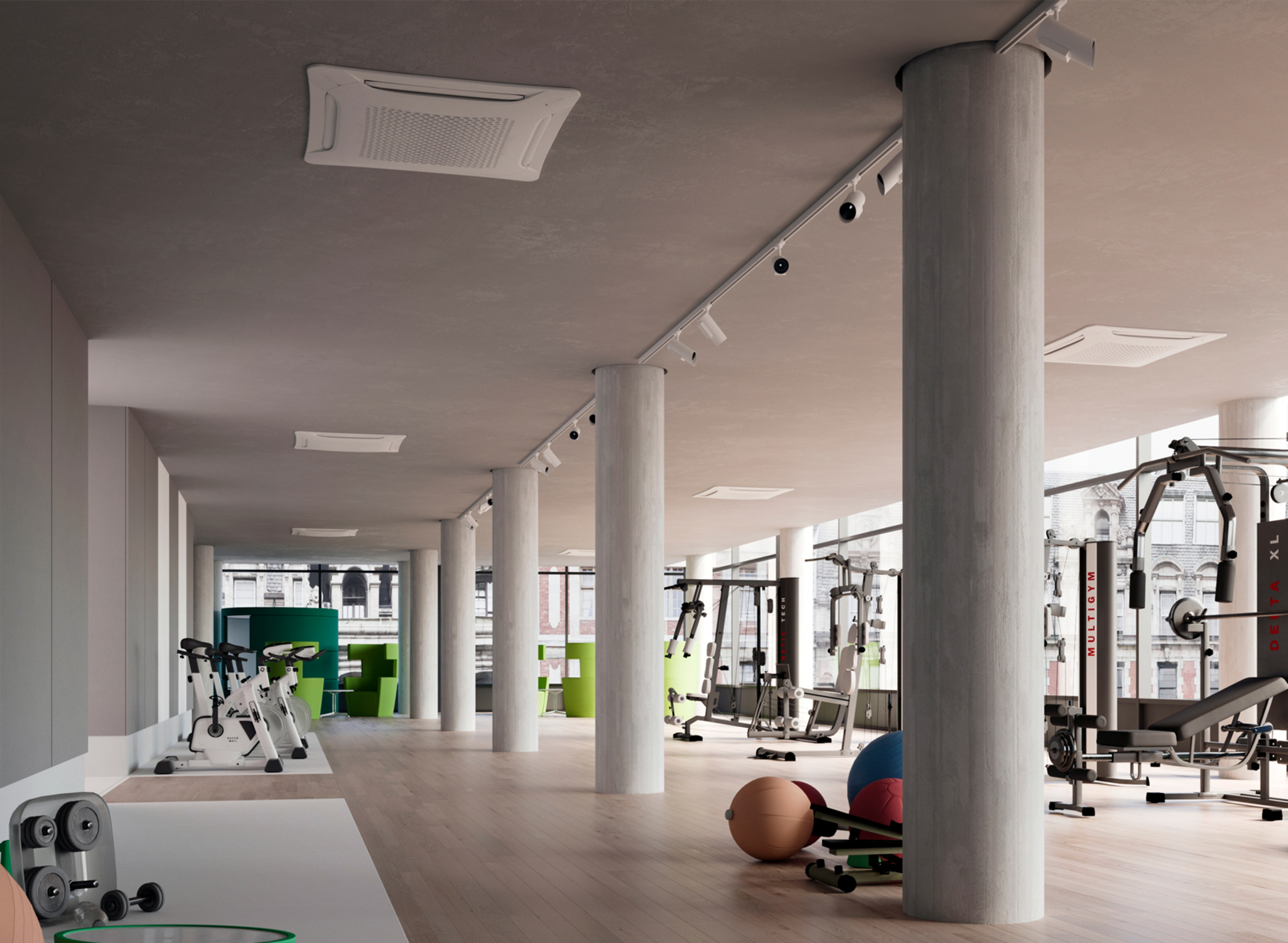 SkyStar Jumbo SK-ECM 72 viftekonvektor, 2-rørs