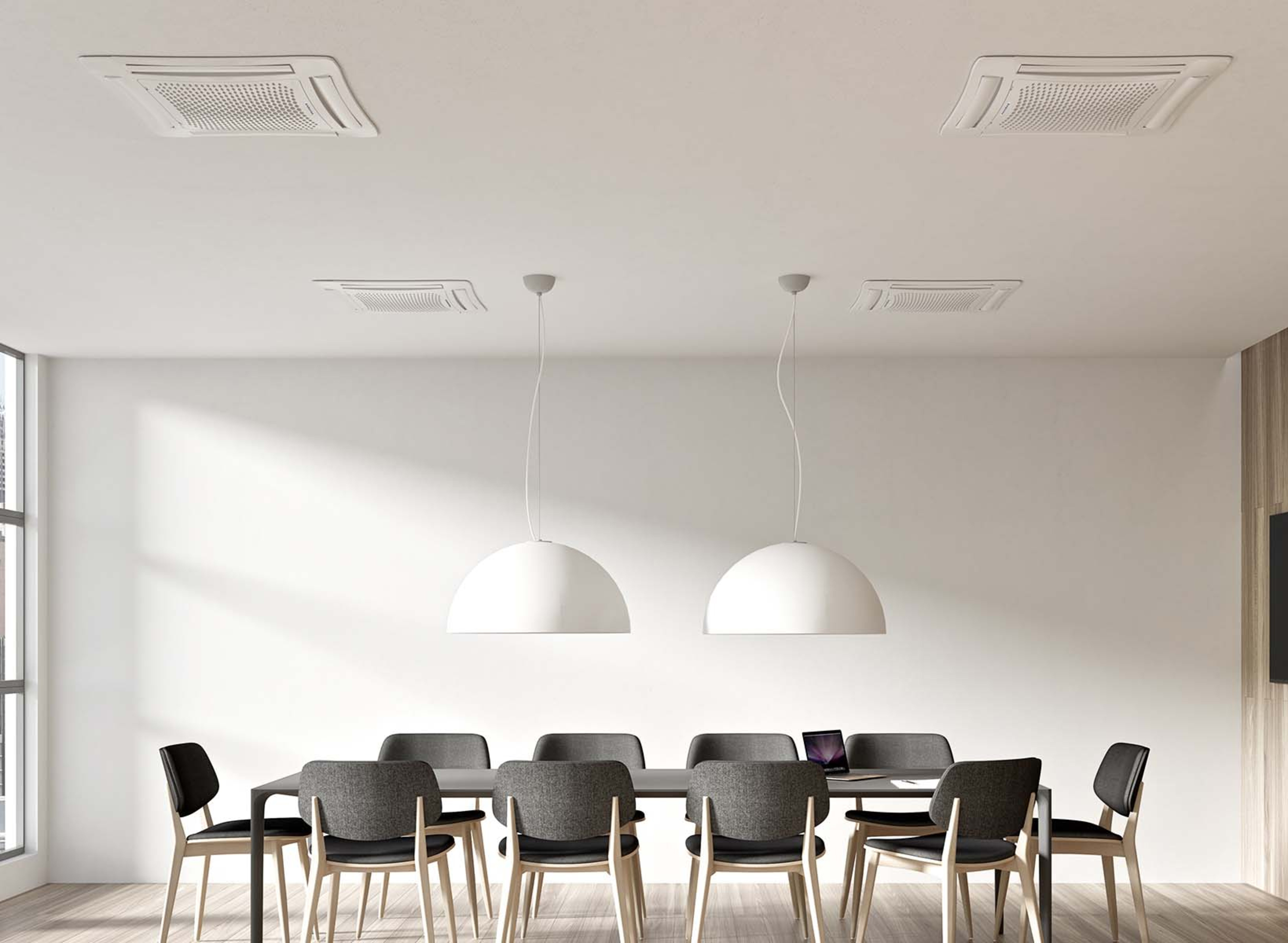 SkyStar SK 22 viftekonvektor, 2-rørs, kassett m/2-veis ventil