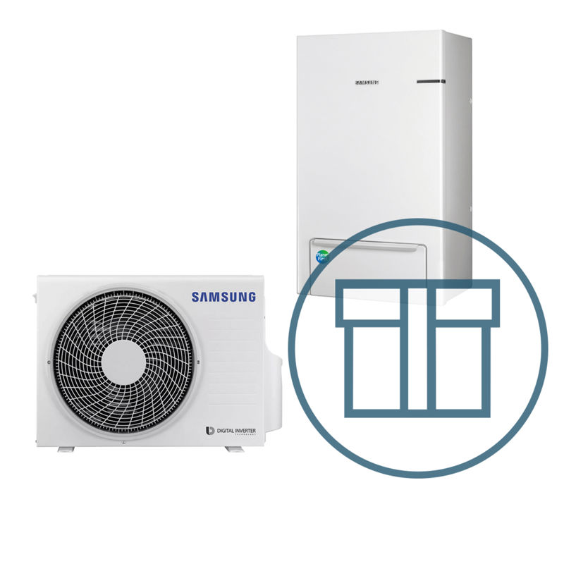 EHS 6 kW splitt luft-vann varmepumpe