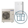 EHS 9 kW splitt luft-vann varmepumpe