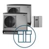 F2040-12 Inverter master-slave med SMO 40, 1~ 230 V systempakke luft-vann varmepumpe
