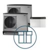 F2040-12 Inverter master-slave med SMO S40, 1~ 230 V systempakke luft-vann varmepumpe