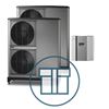 F2040-16 Inverter master/slave med SMO 40, 1~ 230 V systempakke luft-vann varmepumpe
