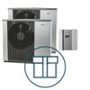 F2120-16 Inverter master/slave med SMO 40, 3~ 400 V systempakke luft-vann varmepumpe 