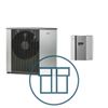 F2120-8 Inverter med SMO 40, 3~ 400 systempakke luft-vann varmepumpe