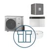 AMS 10-8 Inverter med HBS 05-12 og SMO S40, splitt systempakke luft-vann varmepumpe
