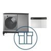 F2050-10 Inverter med SMO S40, 1~ 230 V systempakke luft-vann varmepumpe