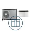 F2050-6 Inverter med SMO S40, 1~ 230 V systempakke luft-vann varmepumpe