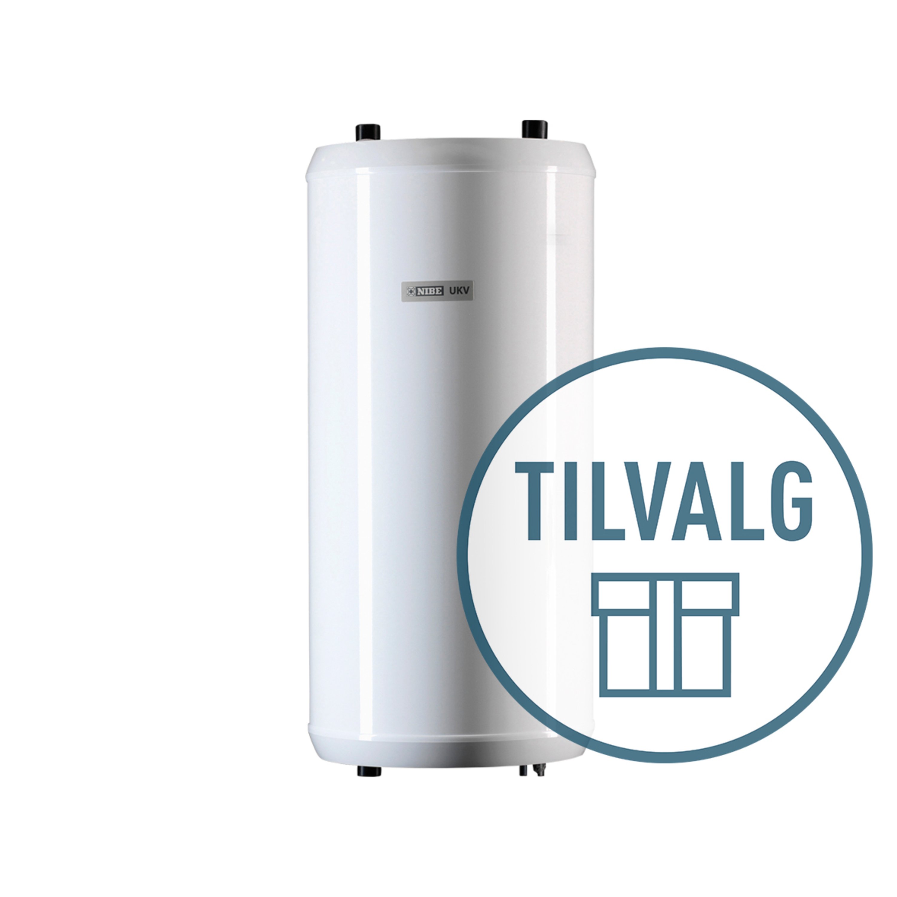 Tilvalgspakke akkumulatortank NIBE UKV 100 liter, 2-rør med installasjonssett og 1" korsrør