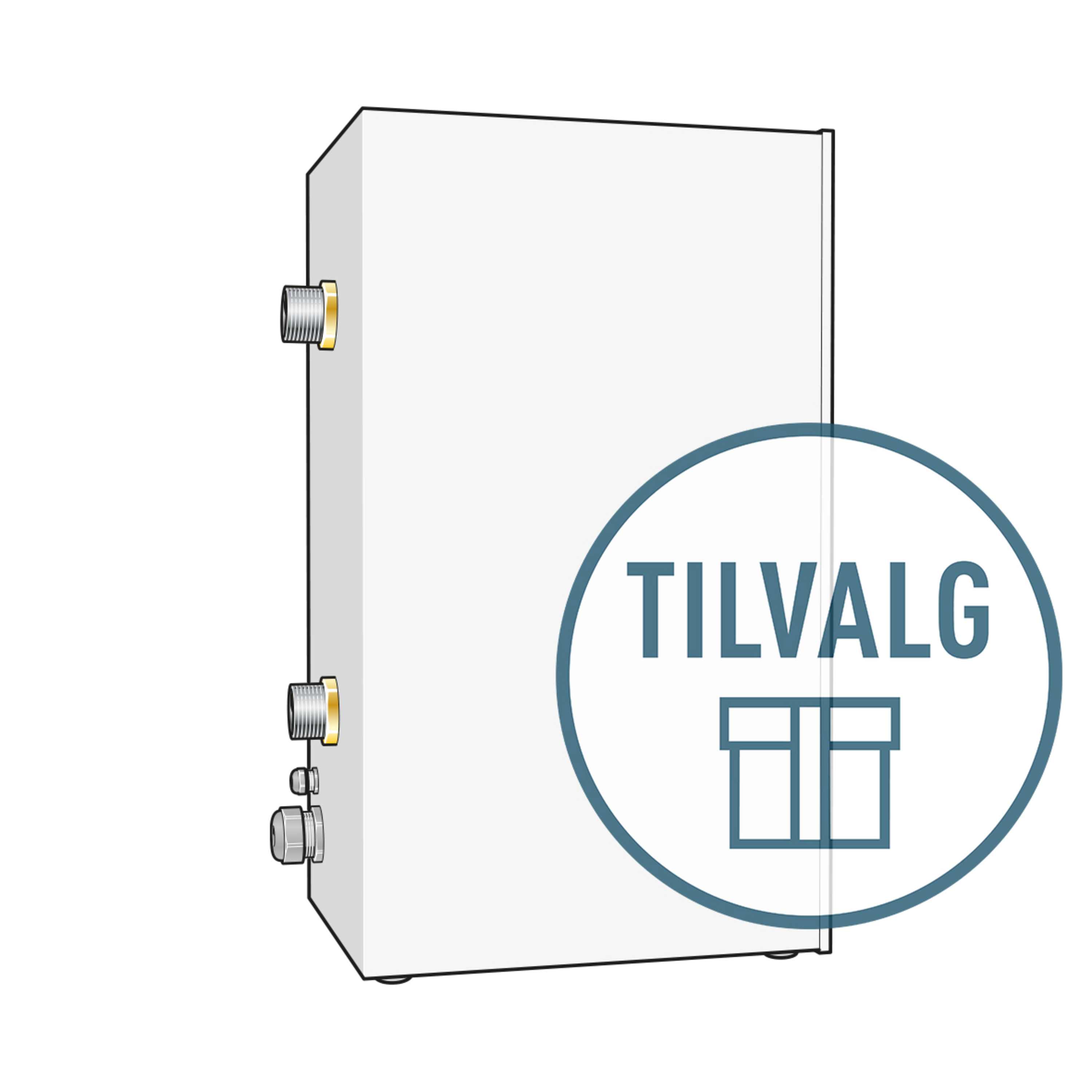 Tilvalgspakke el.kjele NIBE ELK 42 trinnstyrt 42 kW, 3~ 400 V