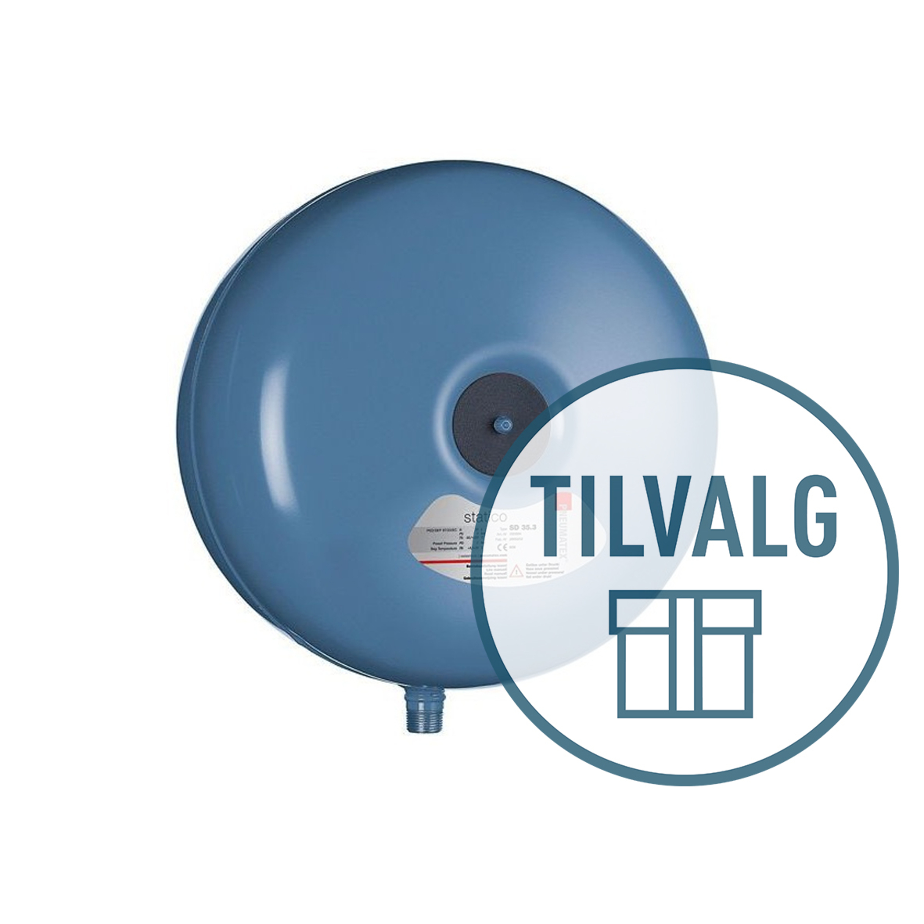 Tilvalgspakke kaldt/varmtvann for inntil 500 liter